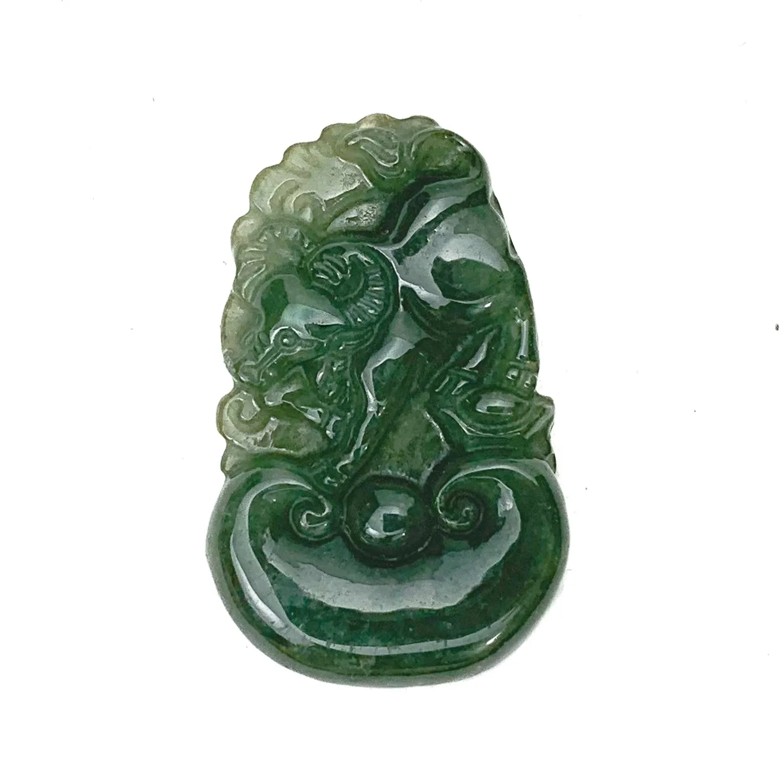 Jade Zodiac Fine Nephrite Pendant, Ox