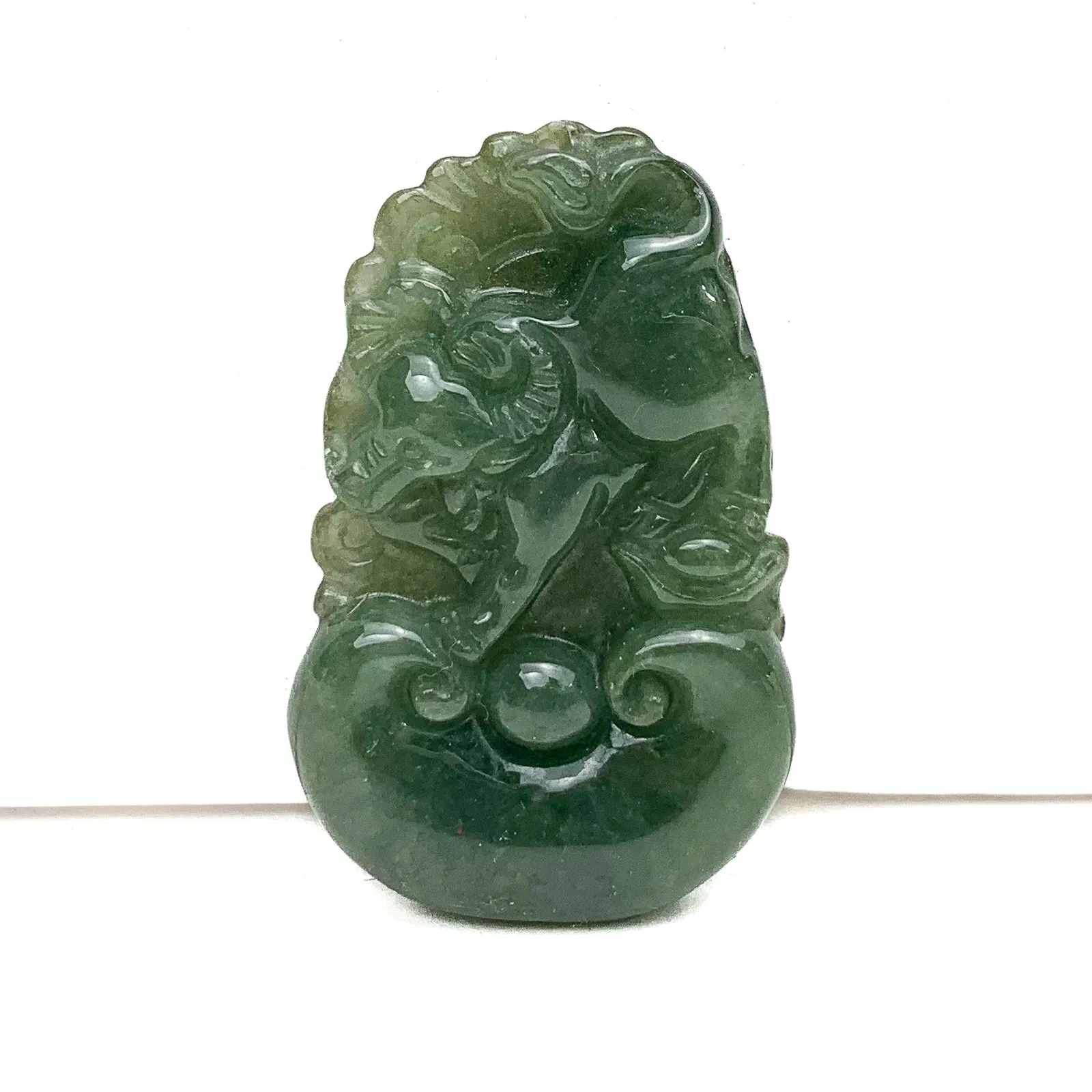 Jade Zodiac Fine Nephrite Pendant, Ox