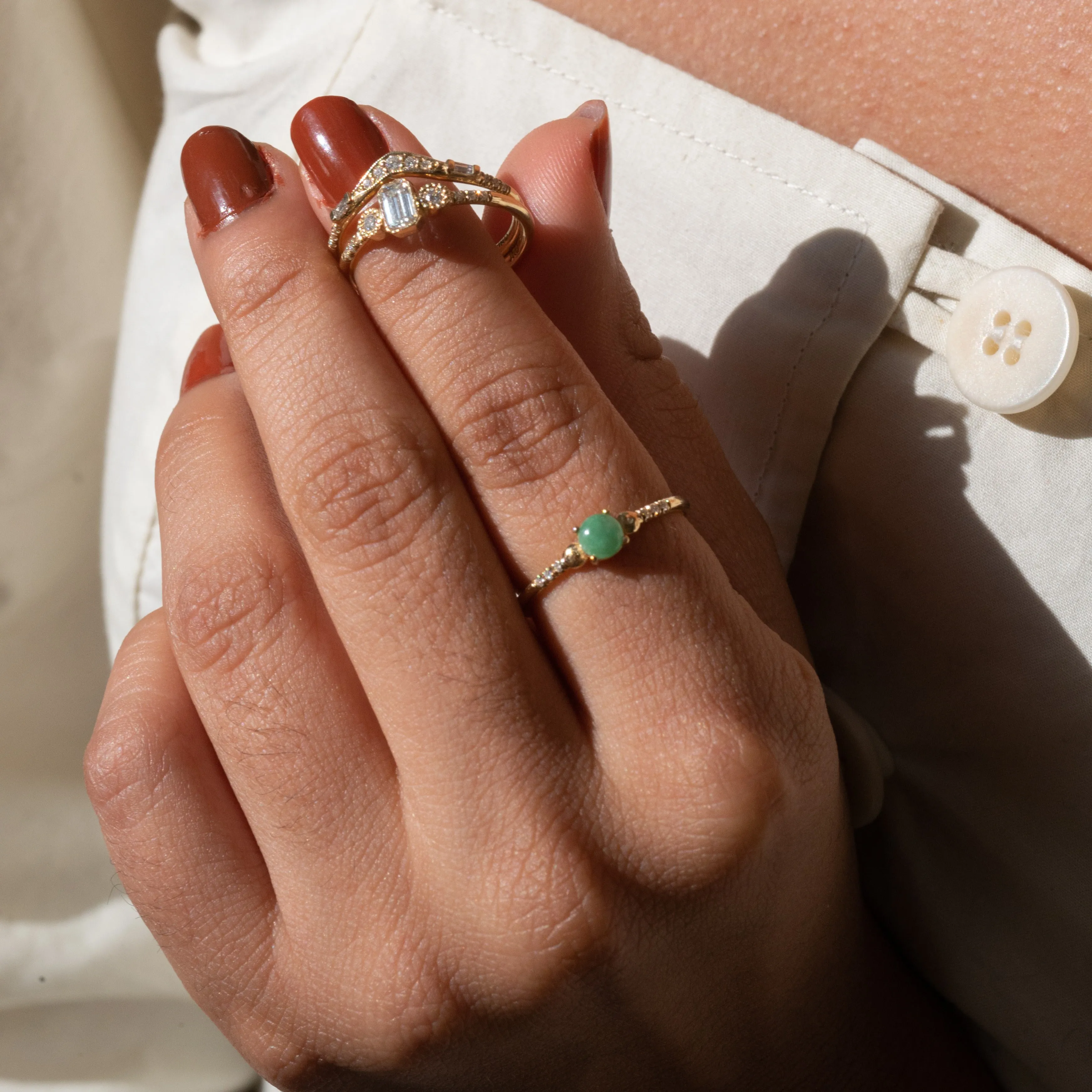 Jadeite Equilibrium Ring