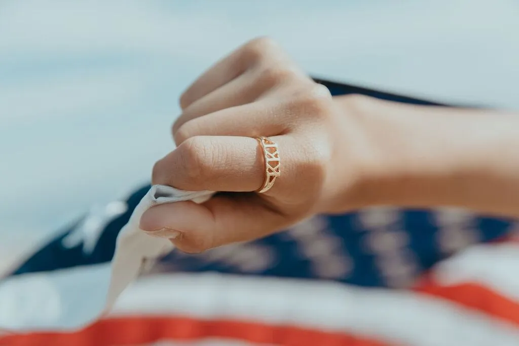 Kappa Kappa Gamma Sunshine Gold Ring