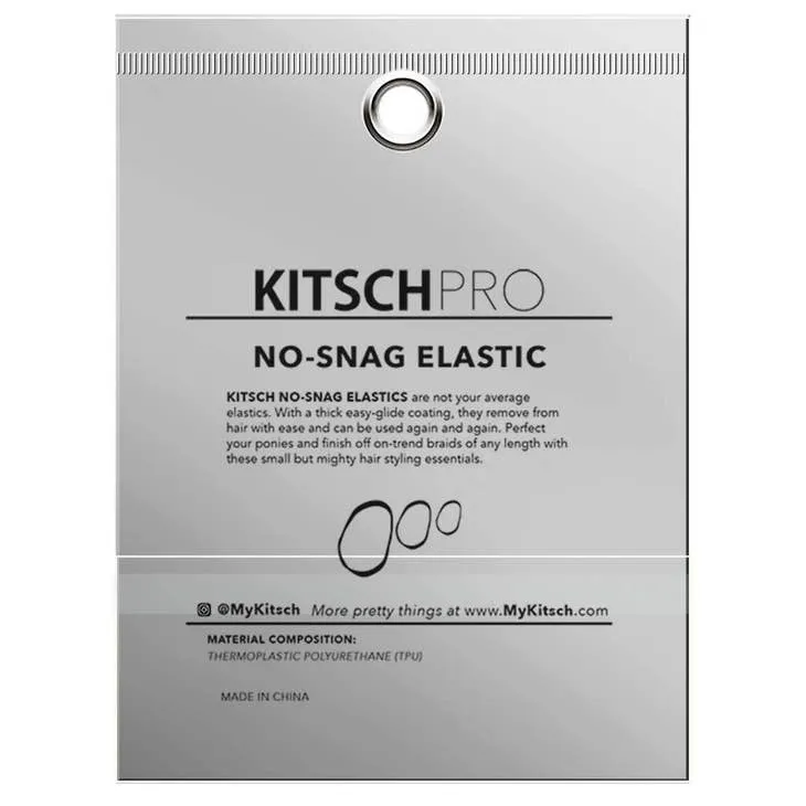 Kitsch No-Snag Elastic 100 Pc Set - Black