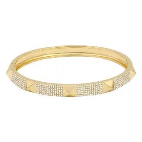 Large Diamond Studs Bangle