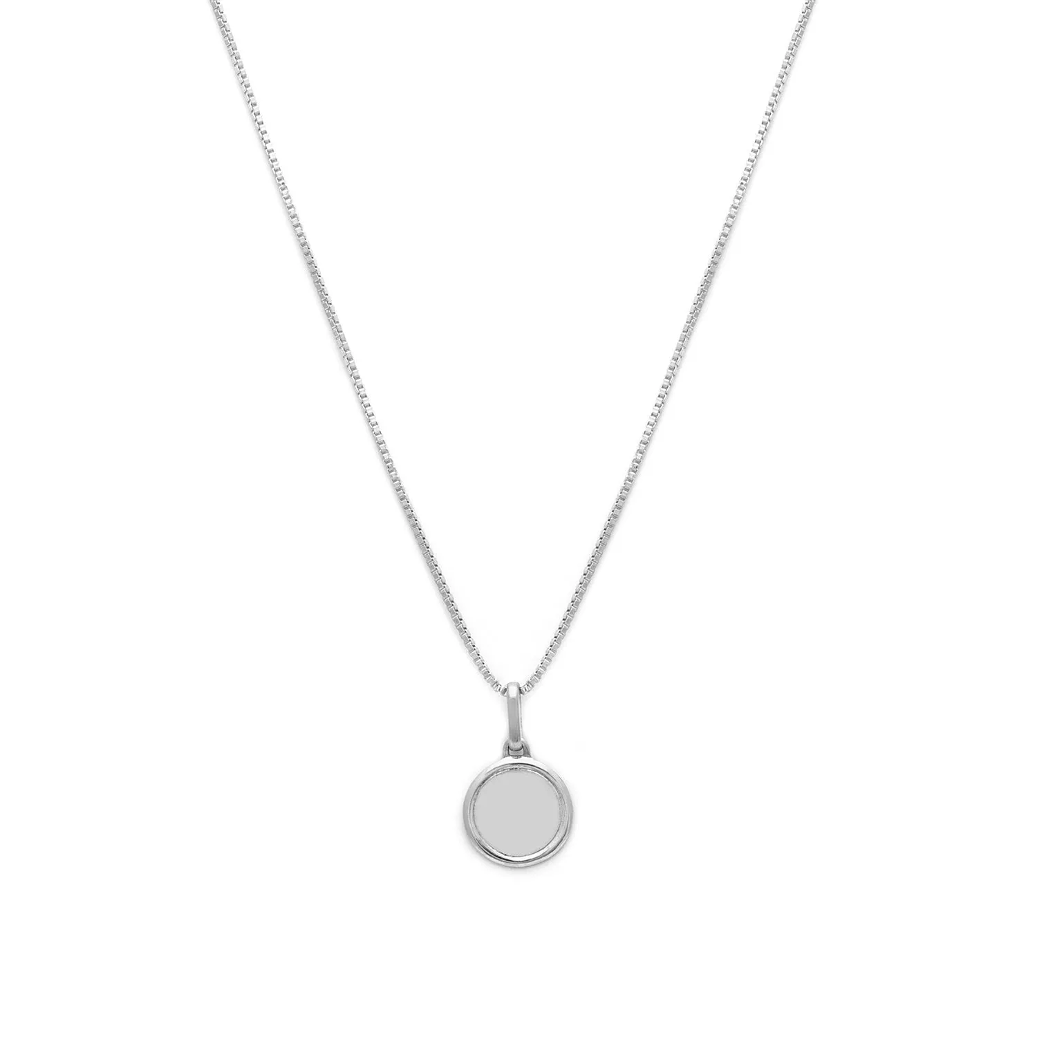 Love Token Necklace Round | Silver