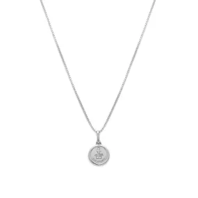 Love Token Necklace Round | Silver