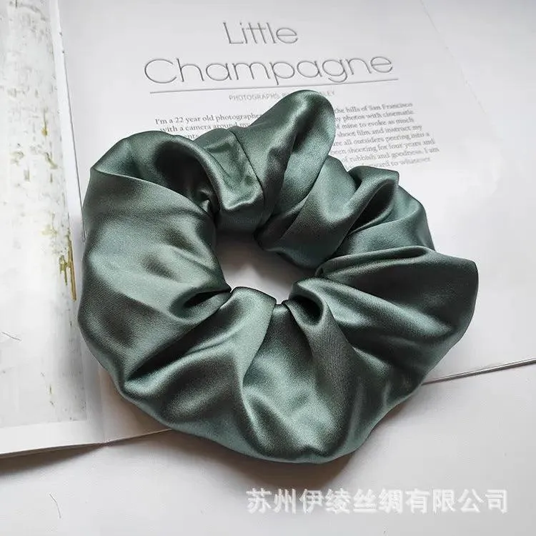 MAC010 hijab scrunchies, silk hair ribbon