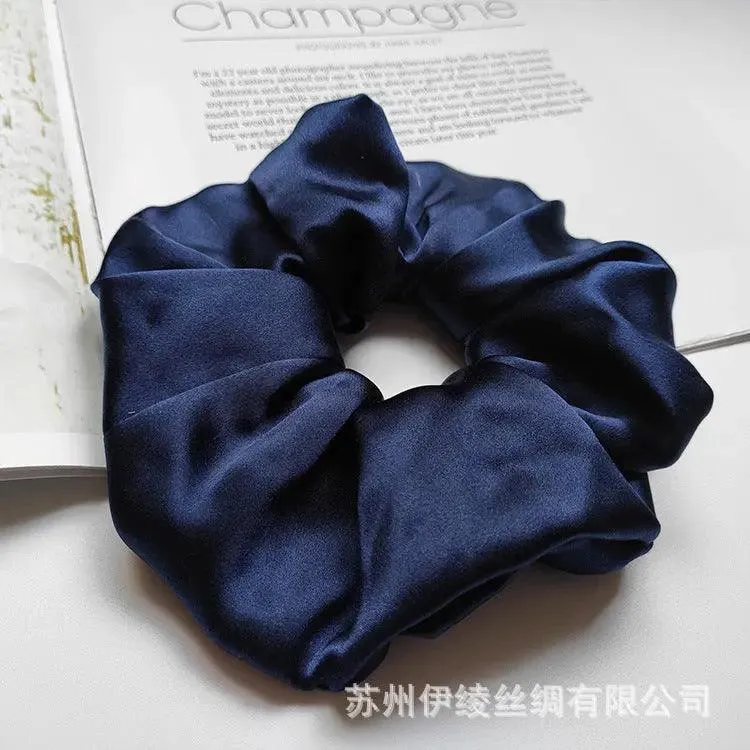 MAC010 hijab scrunchies, silk hair ribbon