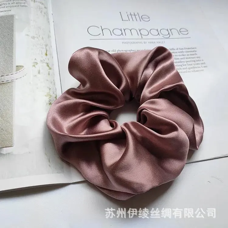 MAC010 hijab scrunchies, silk hair ribbon