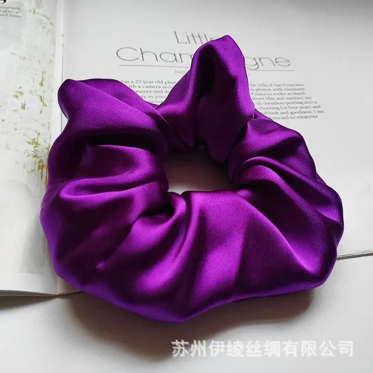 MAC010 hijab scrunchies, silk hair ribbon