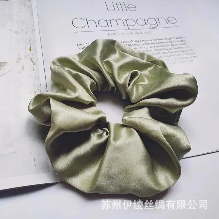 MAC010 hijab scrunchies, silk hair ribbon