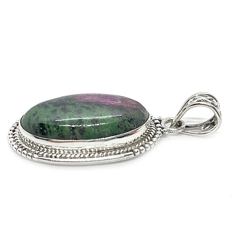 Maisie Ruby Zoisite Gemstone Pendant