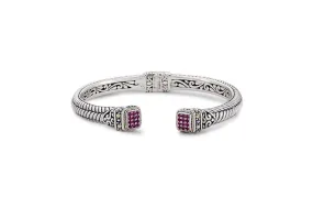 Mandapa Bangle- Rhodolite