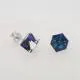 MCJ Swarovski Crystal Studs Square Stone