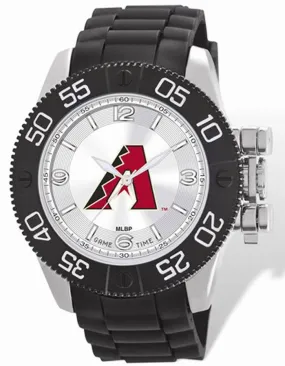 MLB Mens Arizona Diamondback Beast Watch - Color Logo Dial - Rubber Strap