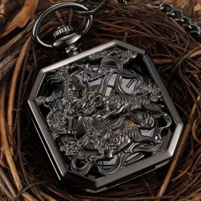 Mystical Kirin Mechanical Pocket Watch