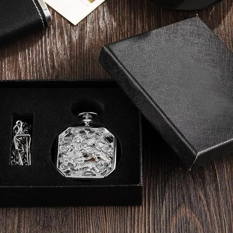 Mystical Kirin Mechanical Pocket Watch