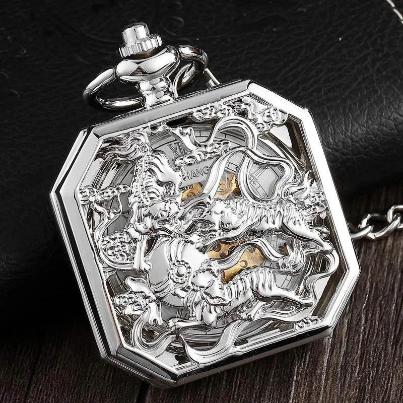 Mystical Kirin Mechanical Pocket Watch