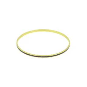 Narrow Gauge Bangle Bracelet BRASS   CONCRETE Black