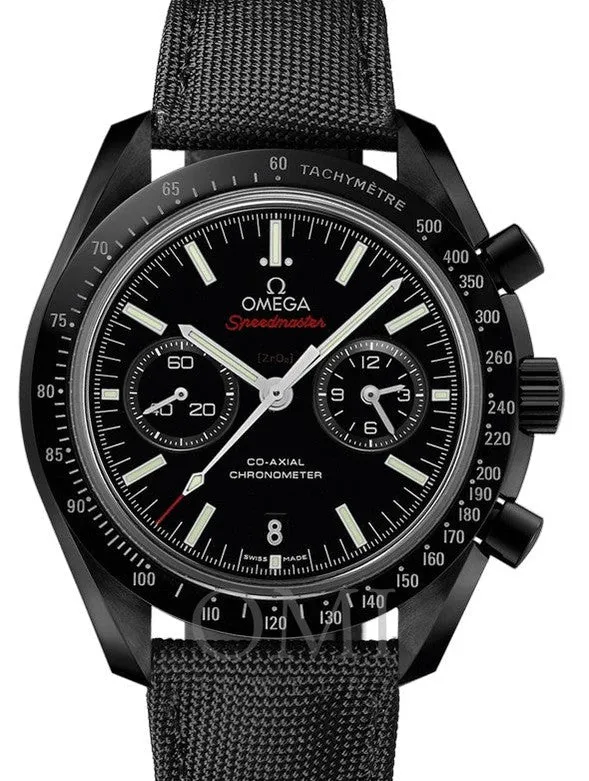 Omega Speedmaster 44.25MM-Dark Side of the Moon Mens Watch 311.92.44.51.01.007 With Black Fabric Strap