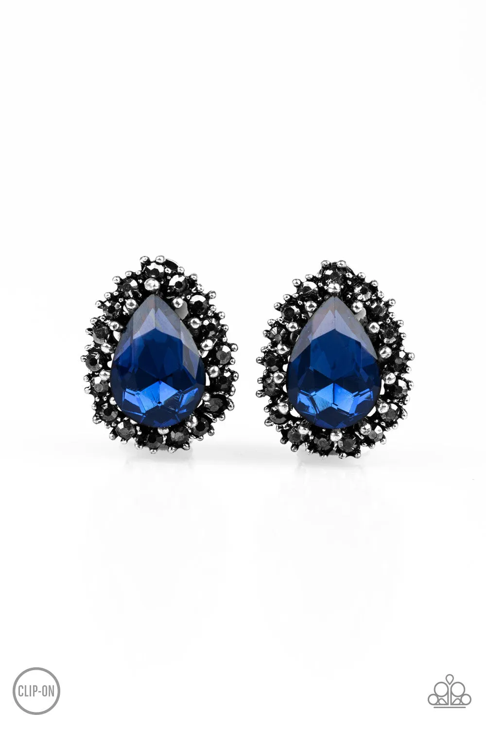 Paparazzi Earring ~ Quintessentially Queen - Blue