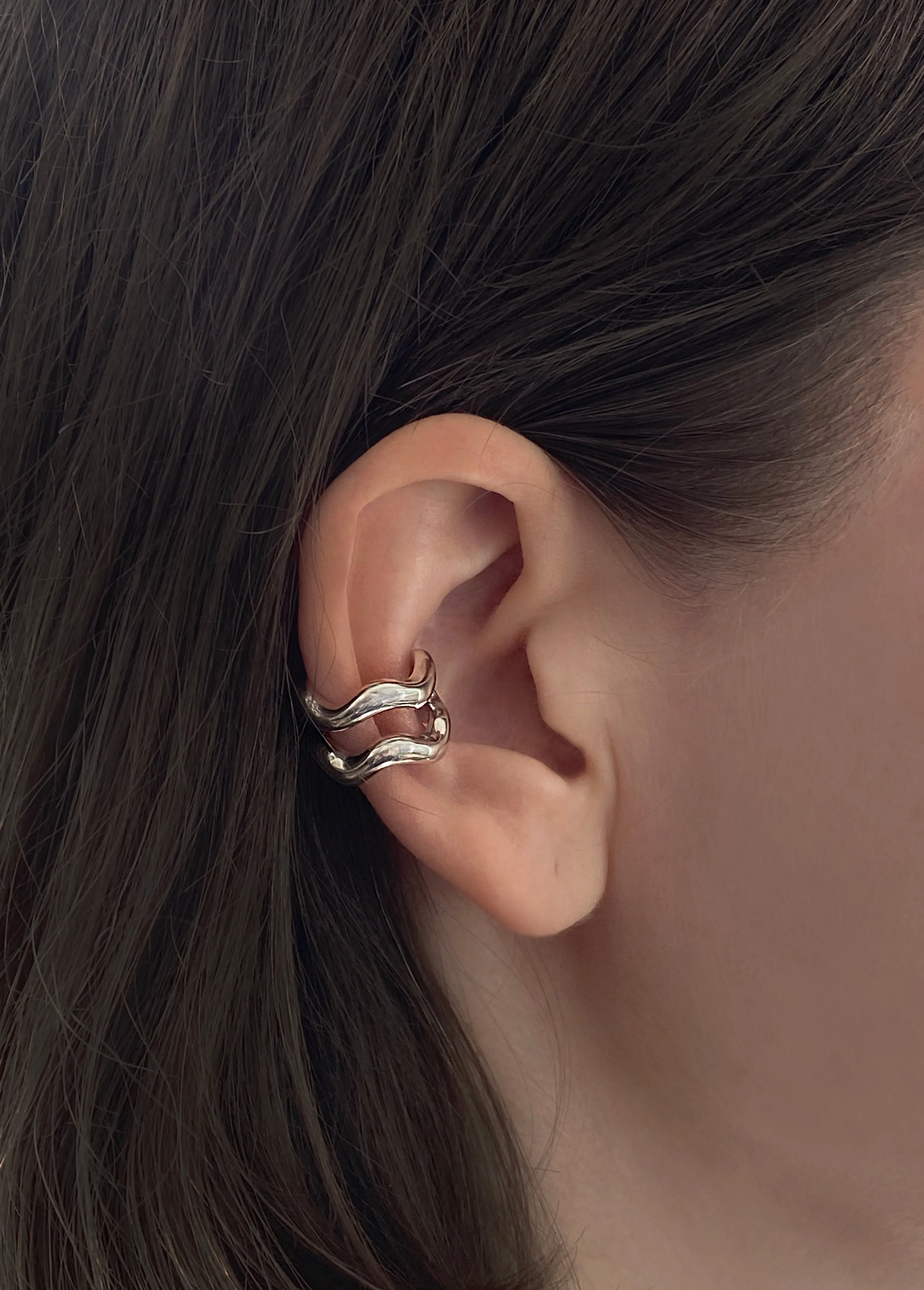 Paule Ear Cuff in Silver