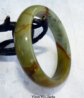 Personal Power Deep Yang Chinese Jade Bangle 53.5mm (NJ2198)