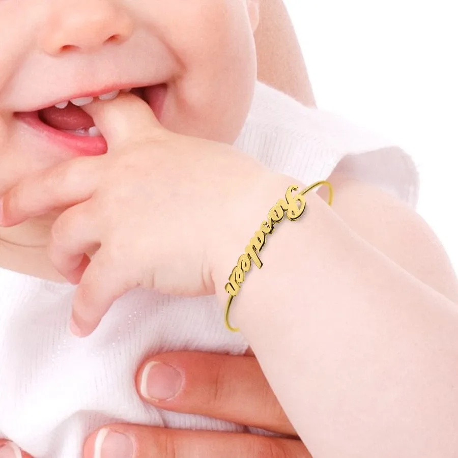 Personalized Name Baby Bangle