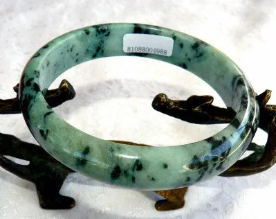 Resilient Woman Burmese Jadeite Bangle Bracelet 63 mm Grade A   Certificate (4988)