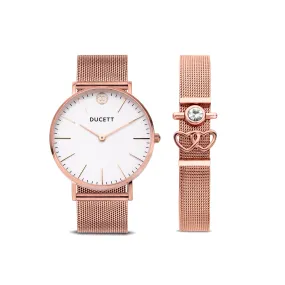 Rosé gold mesh watch   Mesh bracelet luxe