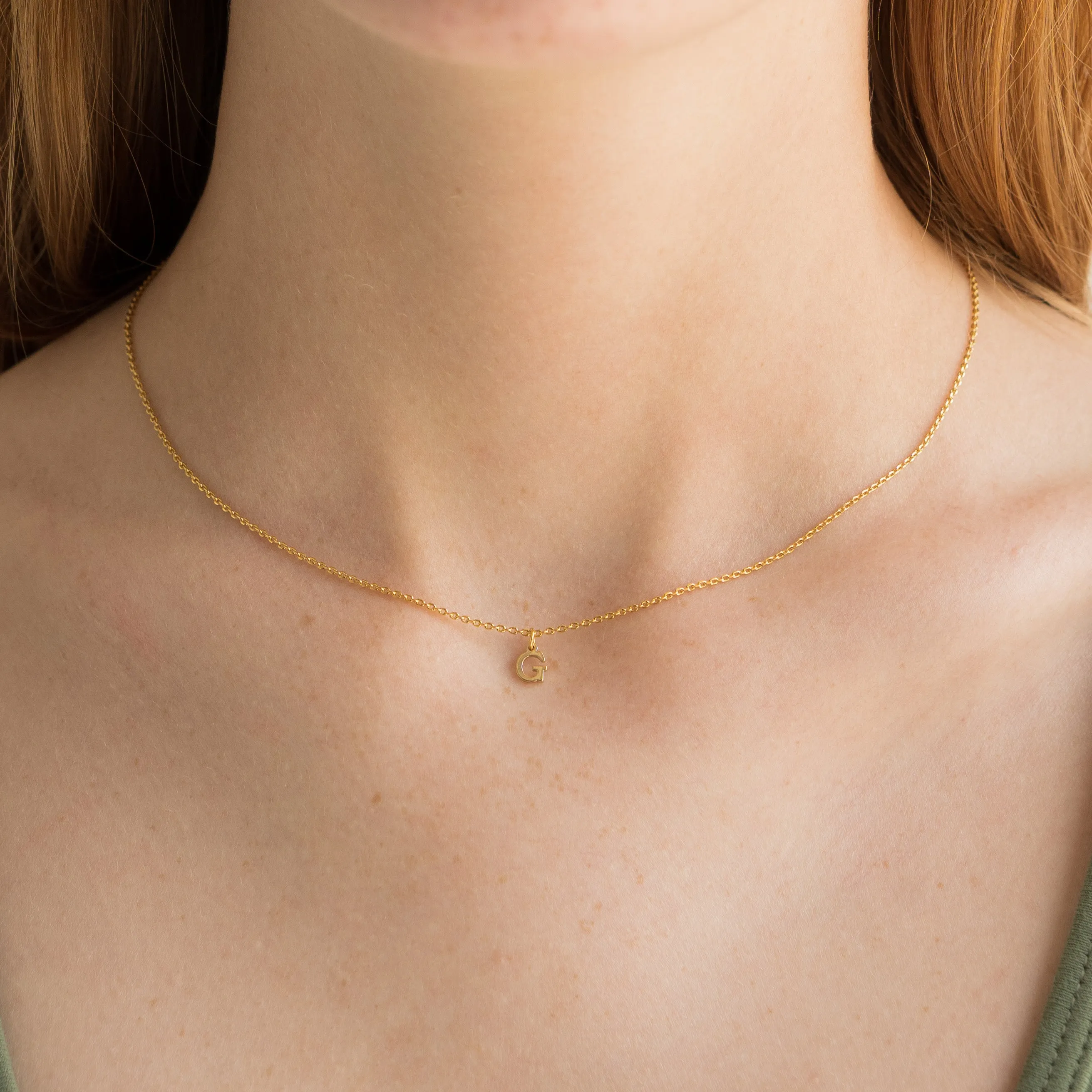 SALE Dainty Love Initial Necklace