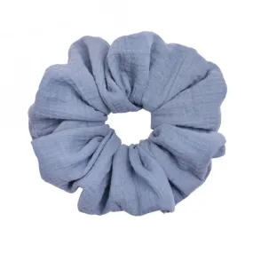 Scrunchie Maxi Muslin Blue