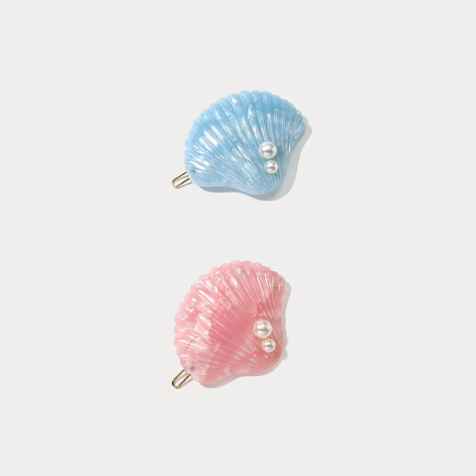 Seashell Hair Claw Clips, Set of 2