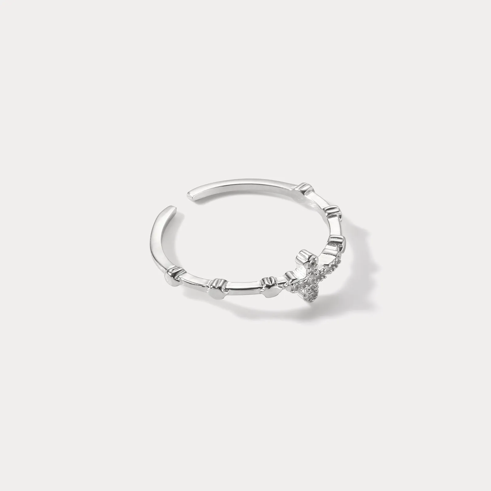 Silver Cross Ring