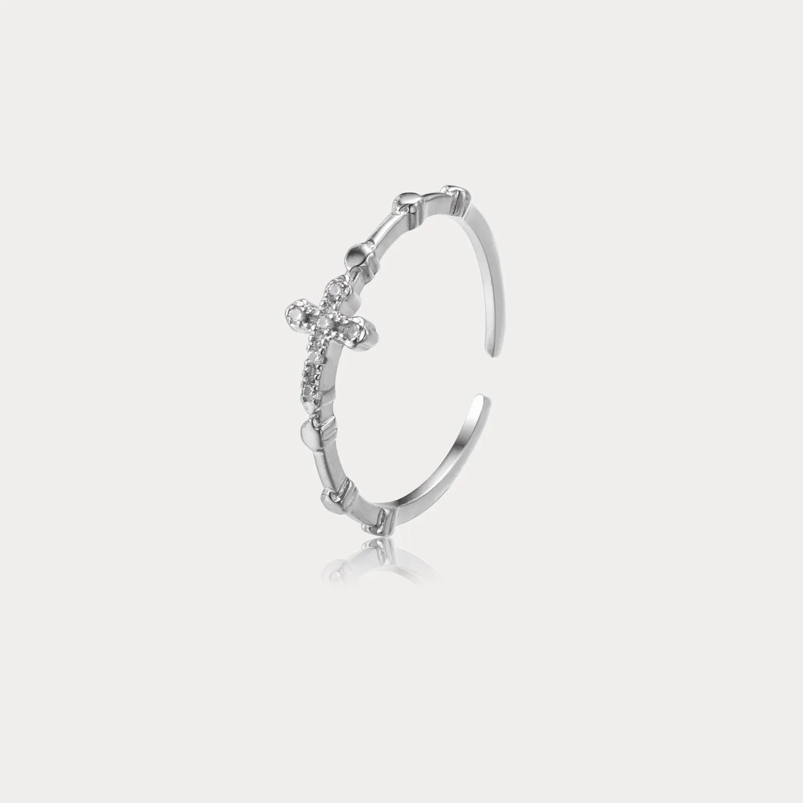 Silver Cross Ring