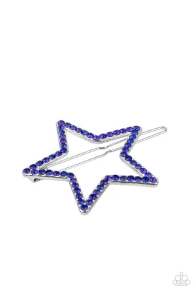 Stellar Standout - Blue Paparazzi Hair Accessory