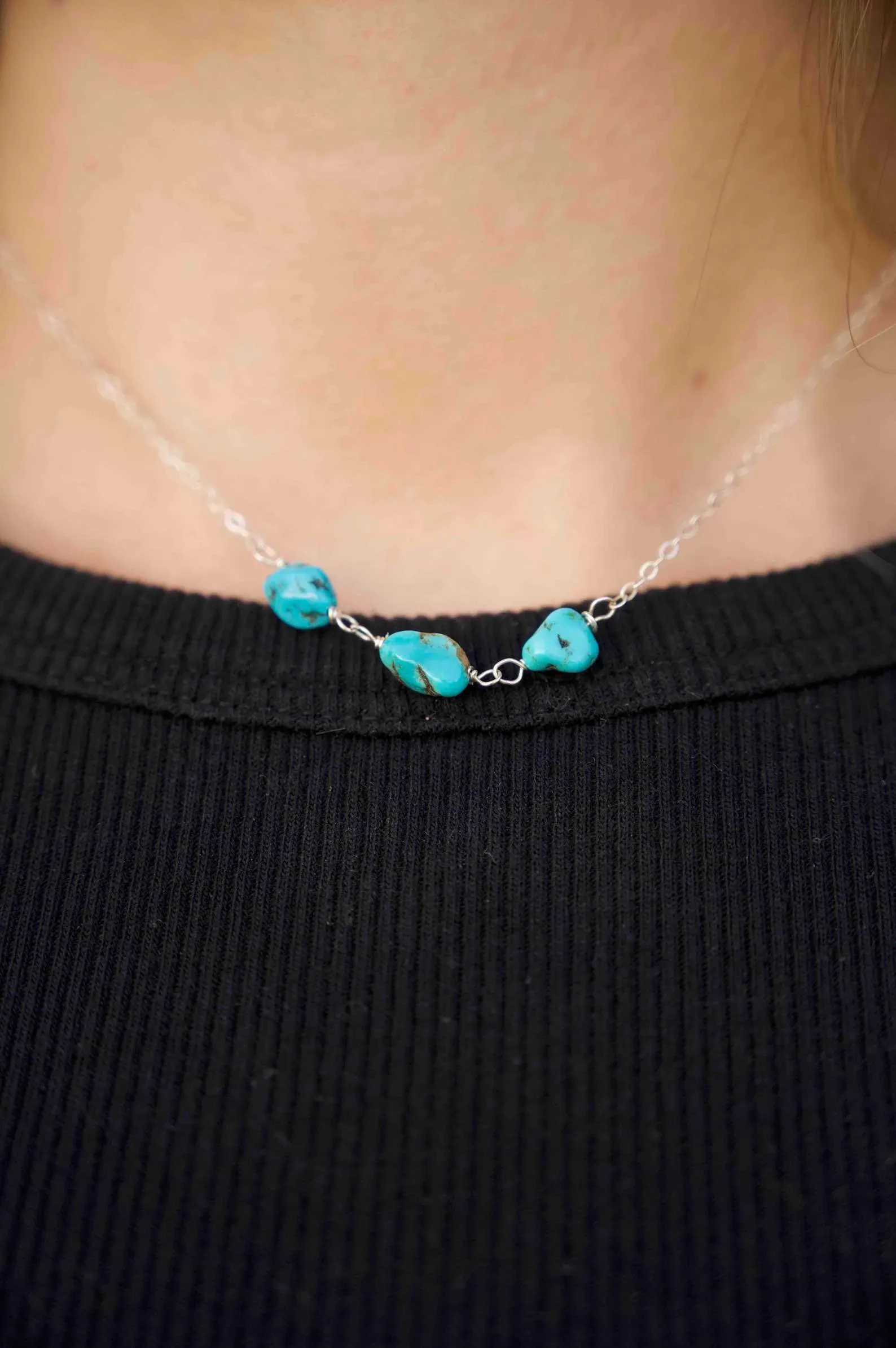 Stone Of Truth Turquoise Silver Necklace