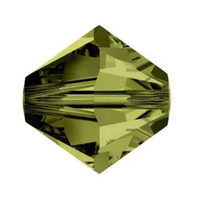 Swarovski 4mm Bicone - Olivine (10 Pack) XILION