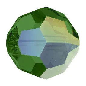 Swarovski 4mm Round - Fern Green AB2X (10 Pack)