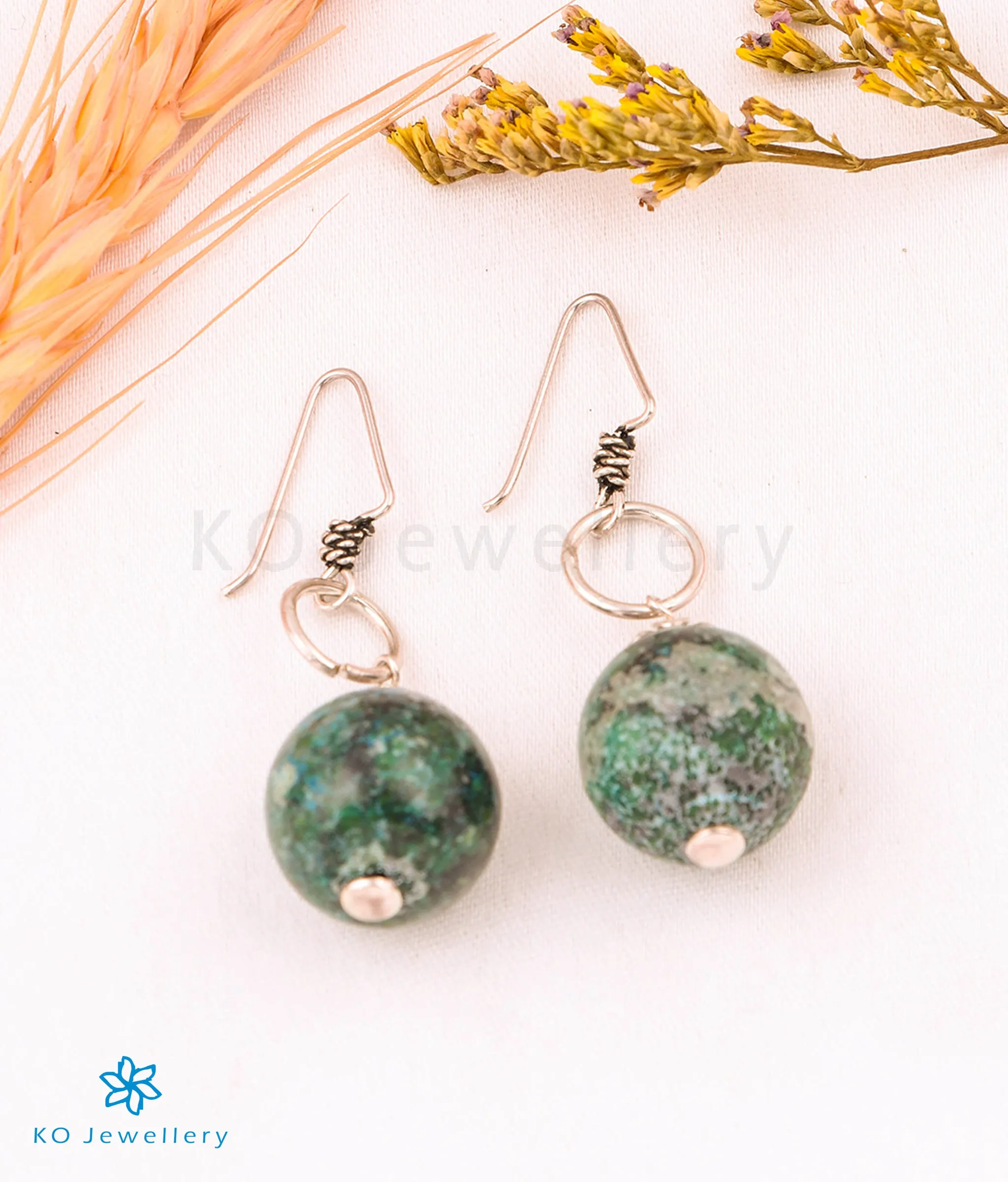 The Jadeite Silver Gemstone Earring