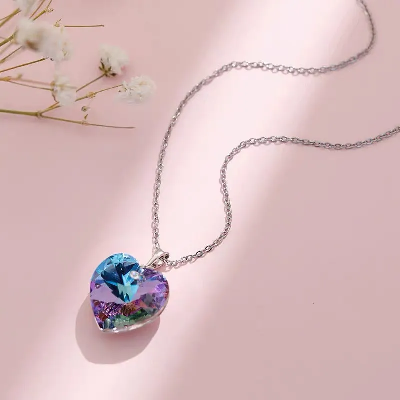 The pure Swarovski crystal heart necklace