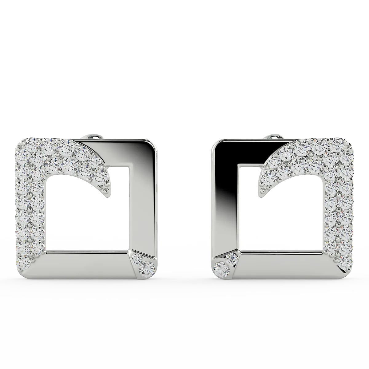 The Squaro Earing (925 Sterling Silver)