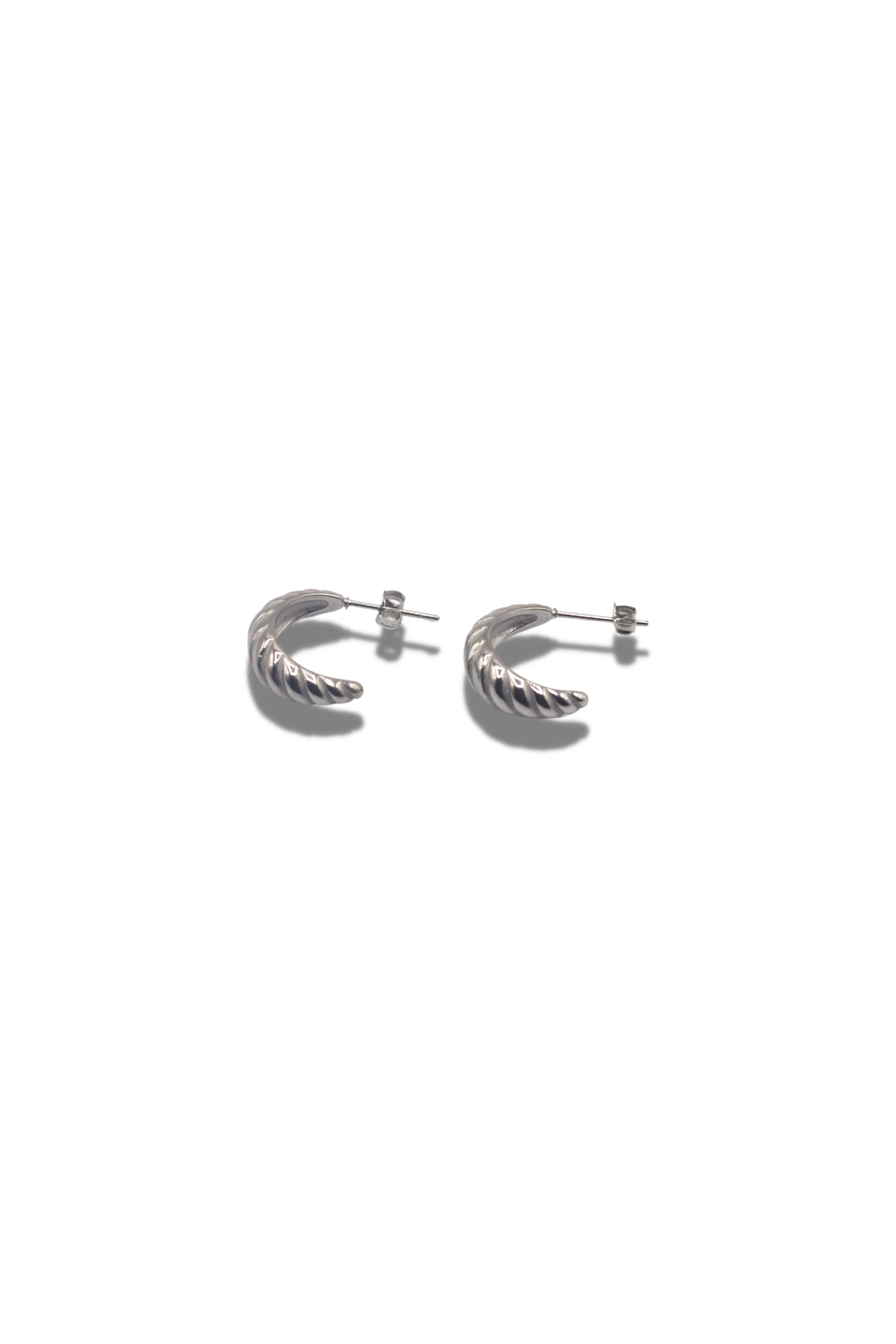 Thick Croissant Stud Earrings