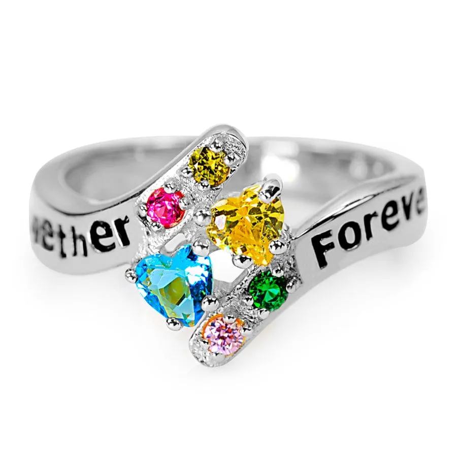 Together Forever Ring with Birthstones