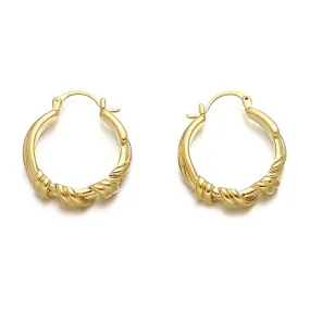 Twisted Ear Hoop Earrings