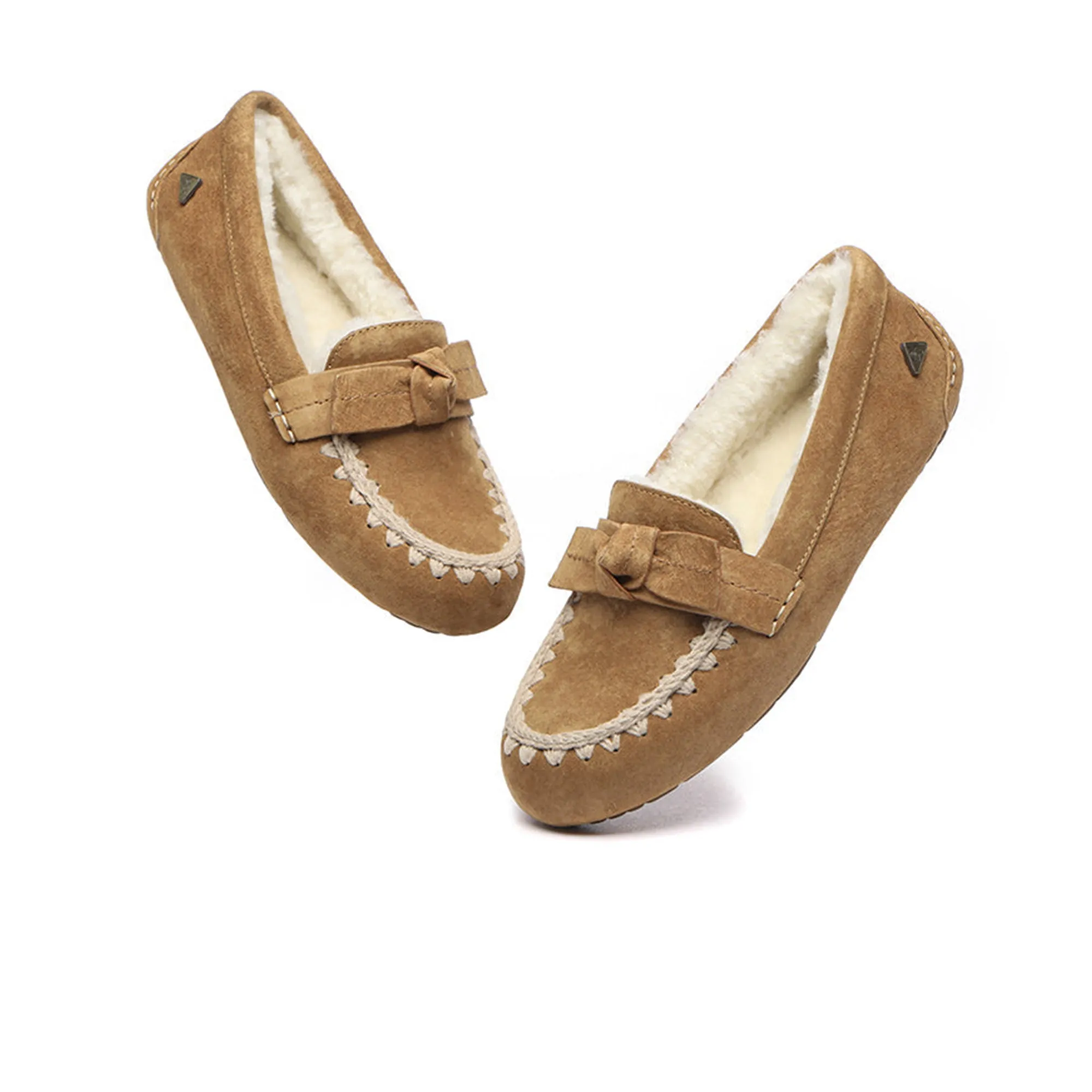 UGG Woven Bow Moccasin