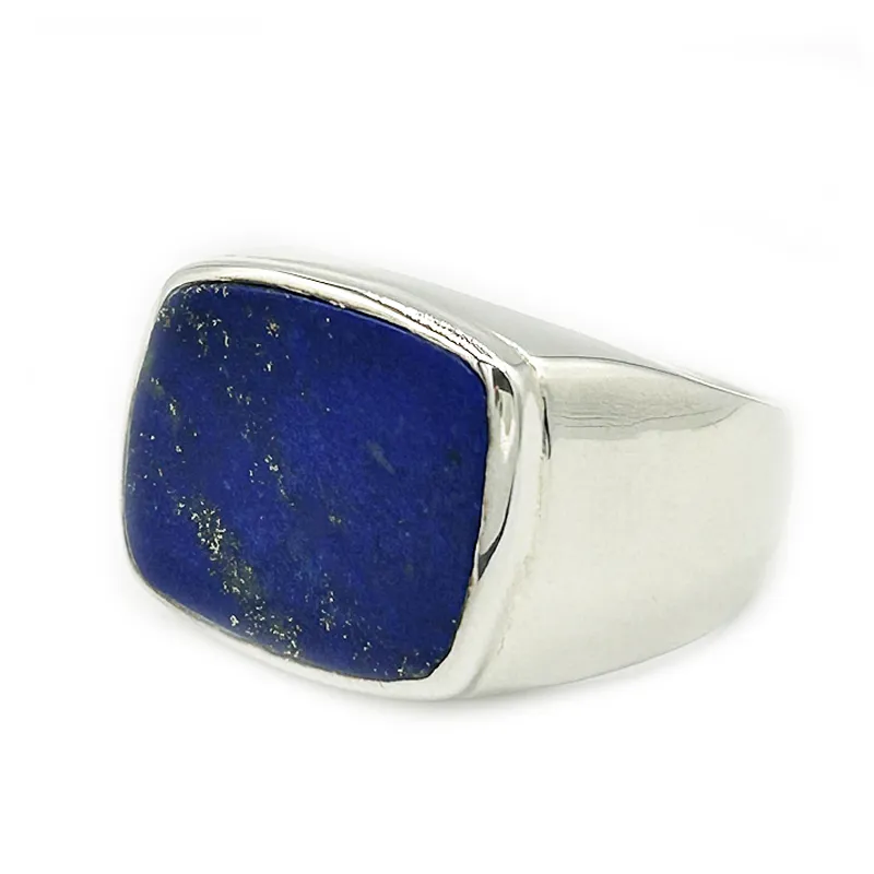 Unisex Lapis Lazuli Gemstone Ring