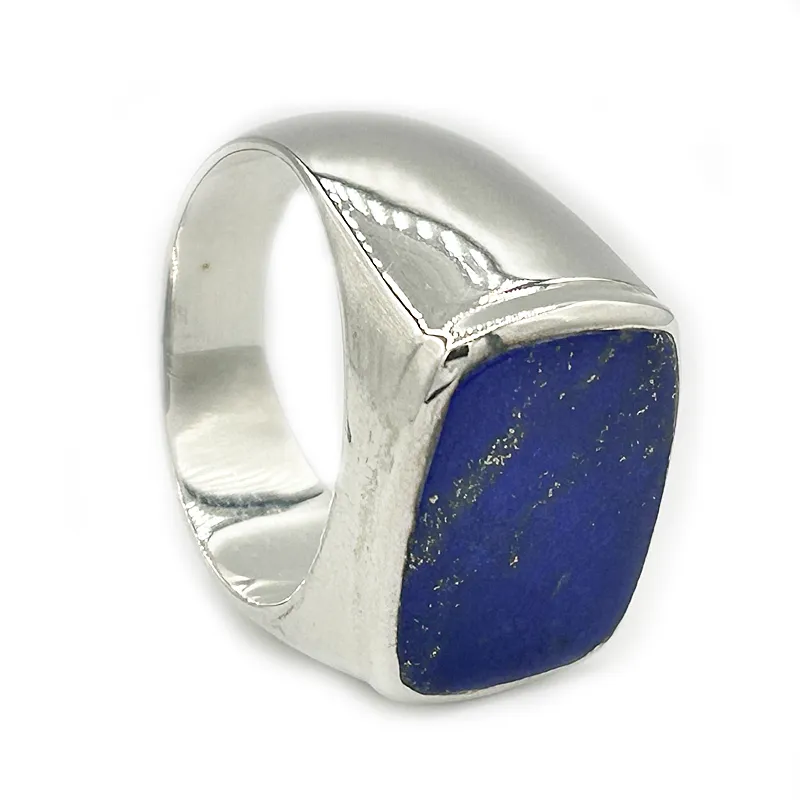 Unisex Lapis Lazuli Gemstone Ring