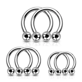 Value Pack Three Pairs 316L Surgical Steel WildKlass Horseshoes