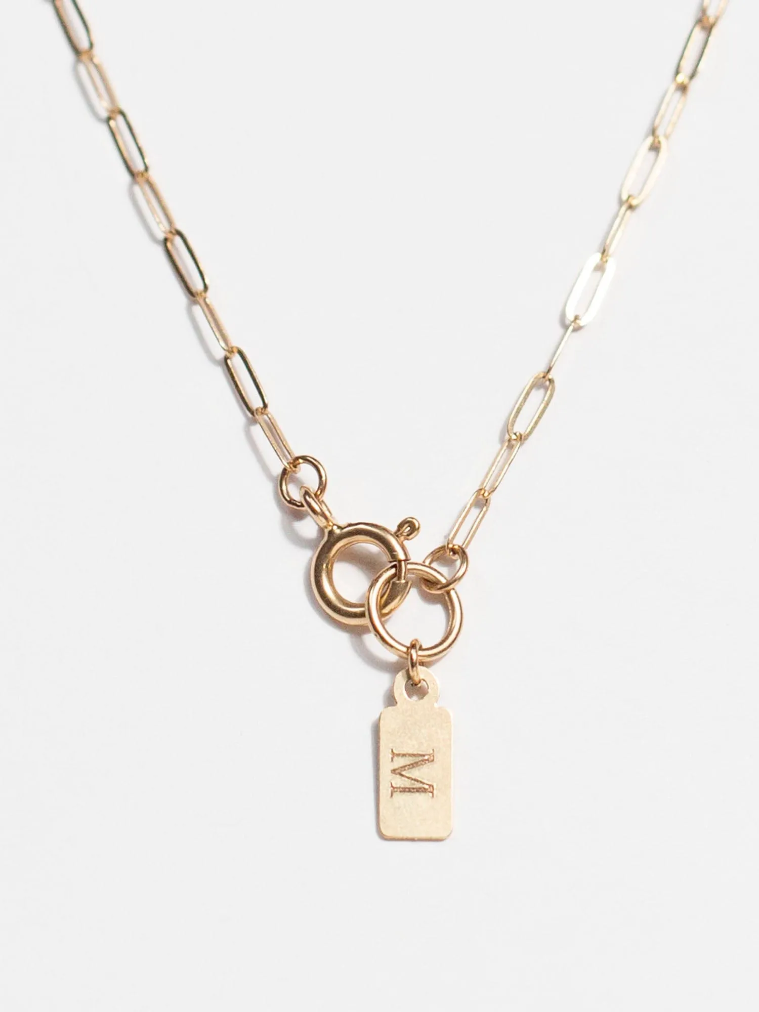 Varsity Abby Necklace, 14k Gold