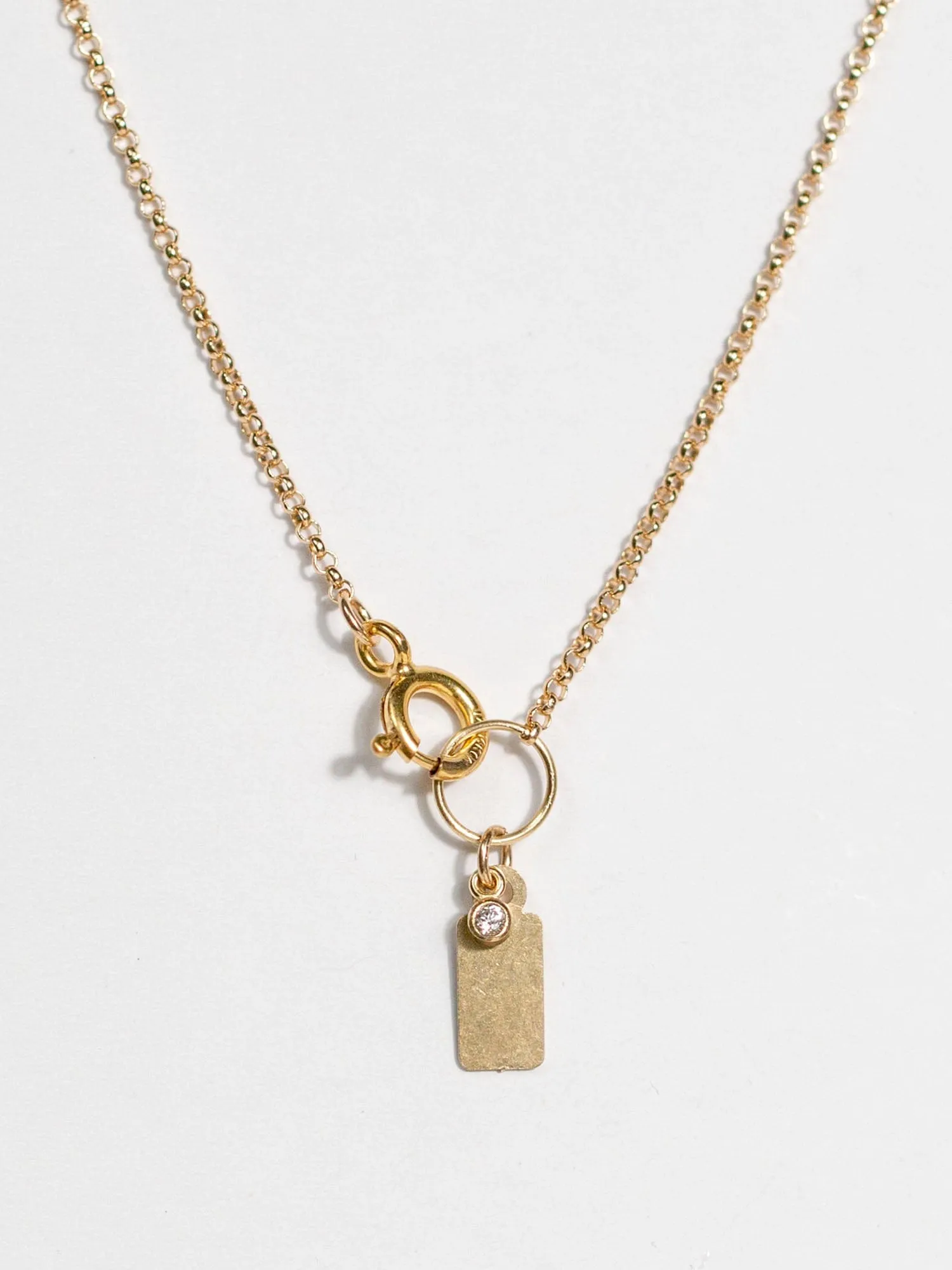 Varsity Abby Necklace, 14k Gold