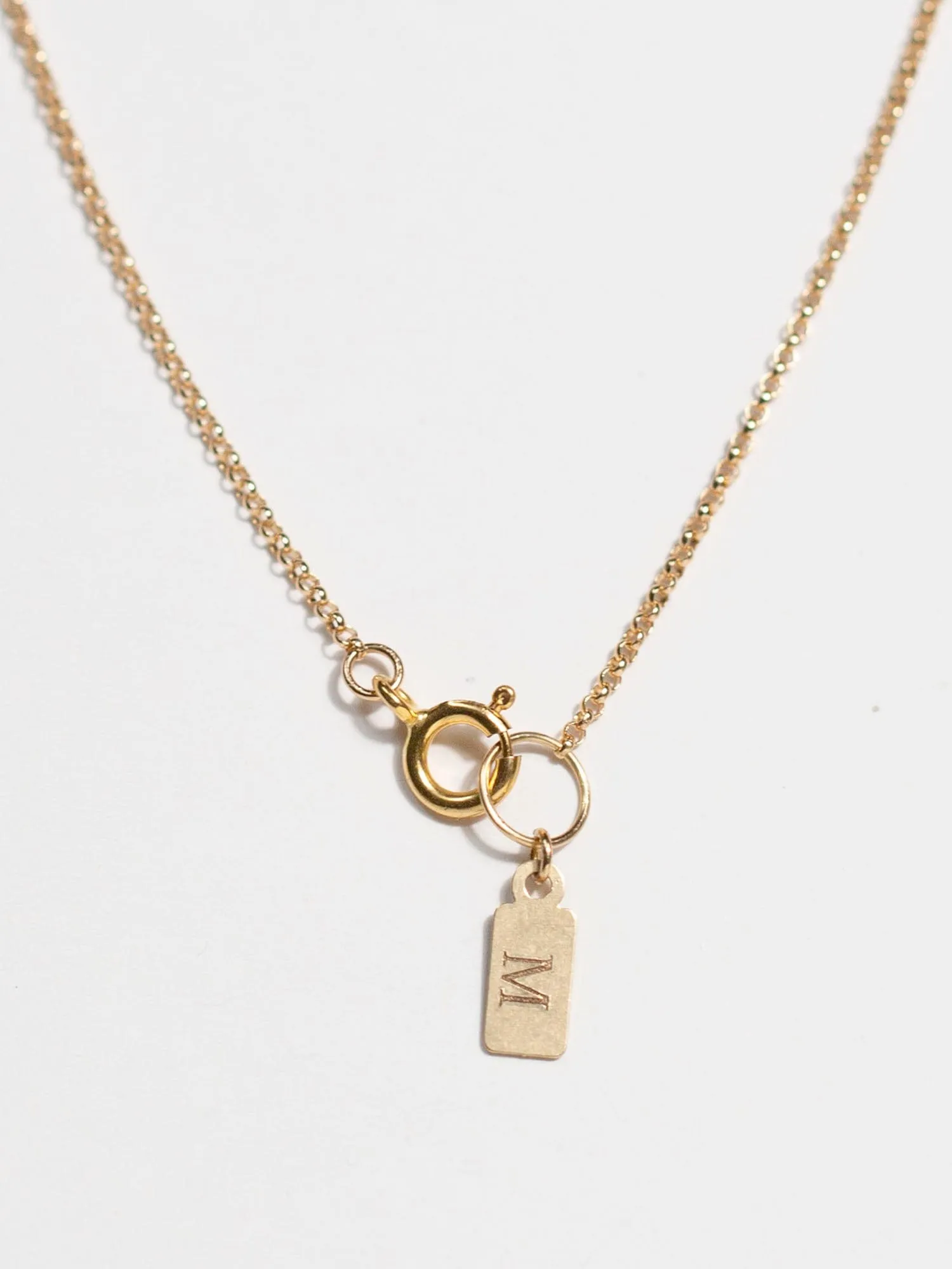 Varsity Abby Necklace, 14k Gold